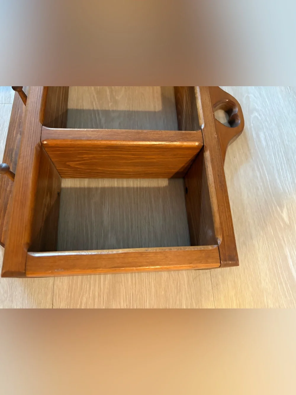 Cottagecore Wooden Heart Wall Shelf - Brown